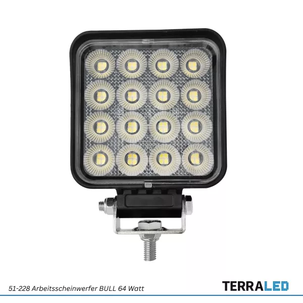 LED Zusatzscheinwerfer BULL 64 Watt 9-32V 5120 Lumen