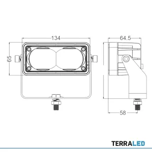 LED Stapler Warnleuchte 30 Watt linear